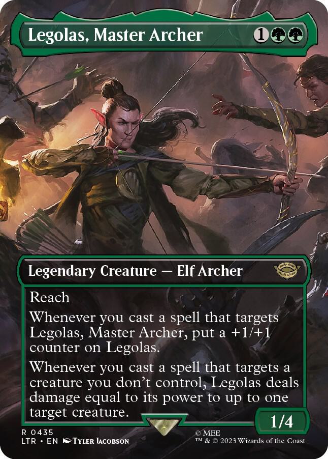 Legolas, Master Archer (Borderless) 435 card from Universes Beyond: The Lord of the Rings: Tales of Middle-earth