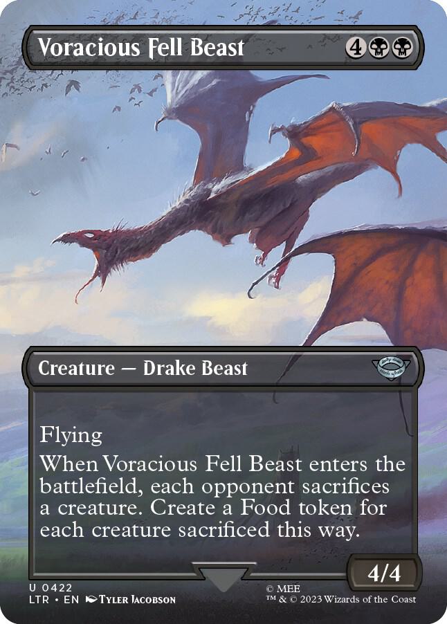 Voracious Fell Beast (Borderless) 422 card from Universes Beyond: The Lord of the Rings: Tales of Middle-earth