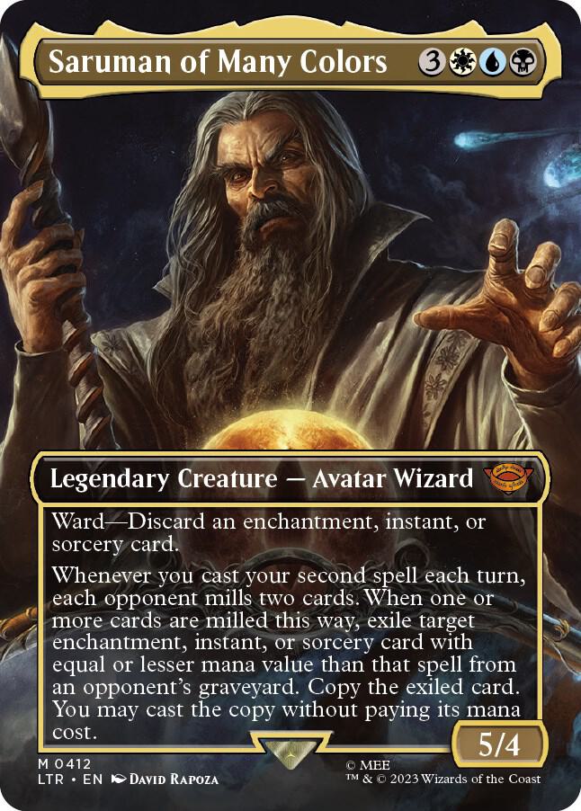 Saruman of Many Colors (Borderless) 412 card from Universes Beyond: The Lord of the Rings: Tales of Middle-earth