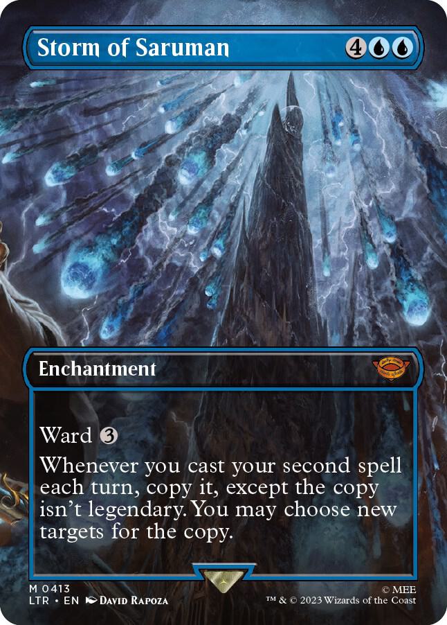 Storm of Saruman (Borderless) 413 card from Universes Beyond: The Lord of the Rings: Tales of Middle-earth