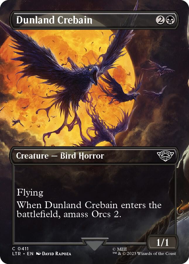 Dunland Crebain (Borderless) 411 card from Universes Beyond: The Lord of the Rings: Tales of Middle-earth
