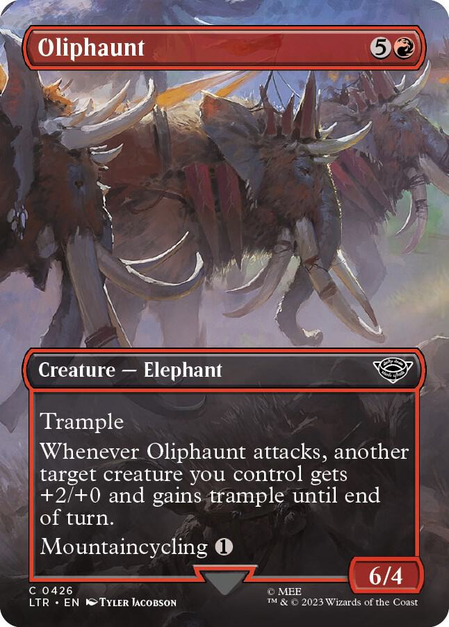 Oliphaunt (Borderless) 426 card from Universes Beyond: The Lord of the Rings: Tales of Middle-earth