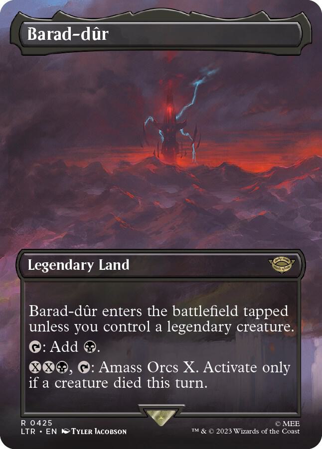 Barad-dur (Borderless) 425 card from Universes Beyond: The Lord of the Rings: Tales of Middle-earth