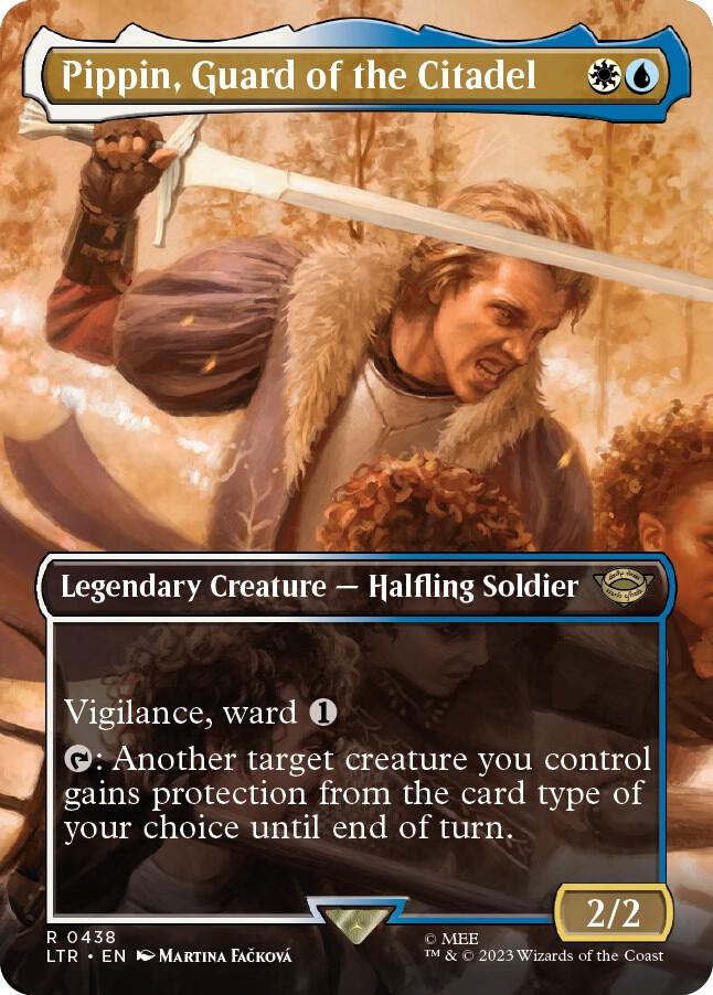 Pippin, Guard of the Citadel (Borderless) 438 card from Universes Beyond: The Lord of the Rings: Tales of Middle-earth
