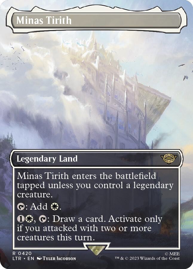 Minas Tirith (Borderless) 420 card from Universes Beyond: The Lord of the Rings: Tales of Middle-earth
