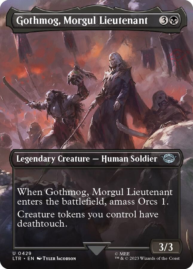 Gothmog, Morgul Lieutenant (Borderless) 429 card from Universes Beyond: The Lord of the Rings: Tales of Middle-earth