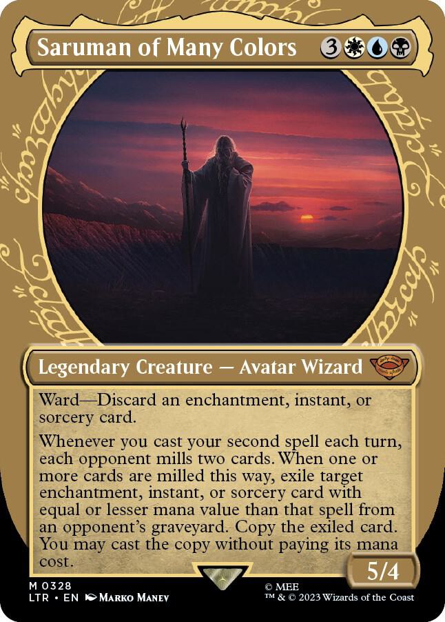 Saruman of Many Colors (Showcase) 328 card from Universes Beyond: The Lord of the Rings: Tales of Middle-earth