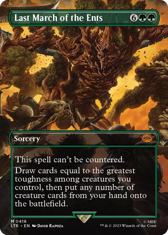 Last March of the Ents (Borderless) 418 card from Universes Beyond: The Lord of the Rings: Tales of Middle-earth