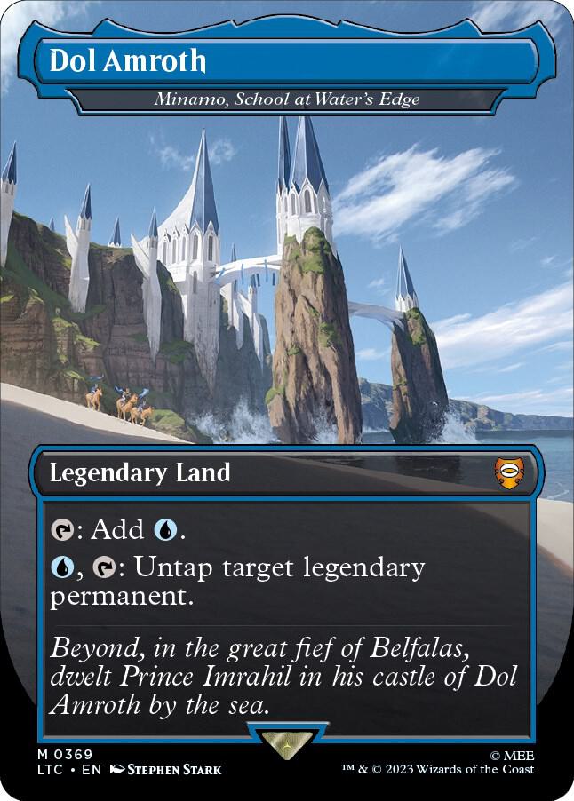 Dol Amroth - Minamo, School at Water's Edge (Borderless) 369 card from Commander: The Lord of the Rings: Tales of Middle-earth