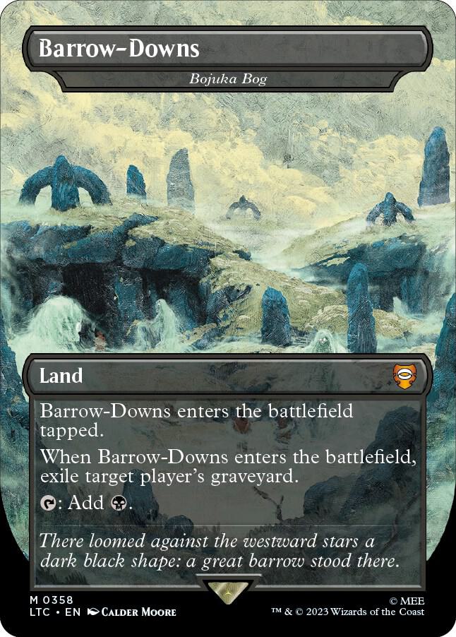 Barrow-Downs - Bojuka Bog (Borderless) 358 card from Commander: The Lord of the Rings: Tales of Middle-earth