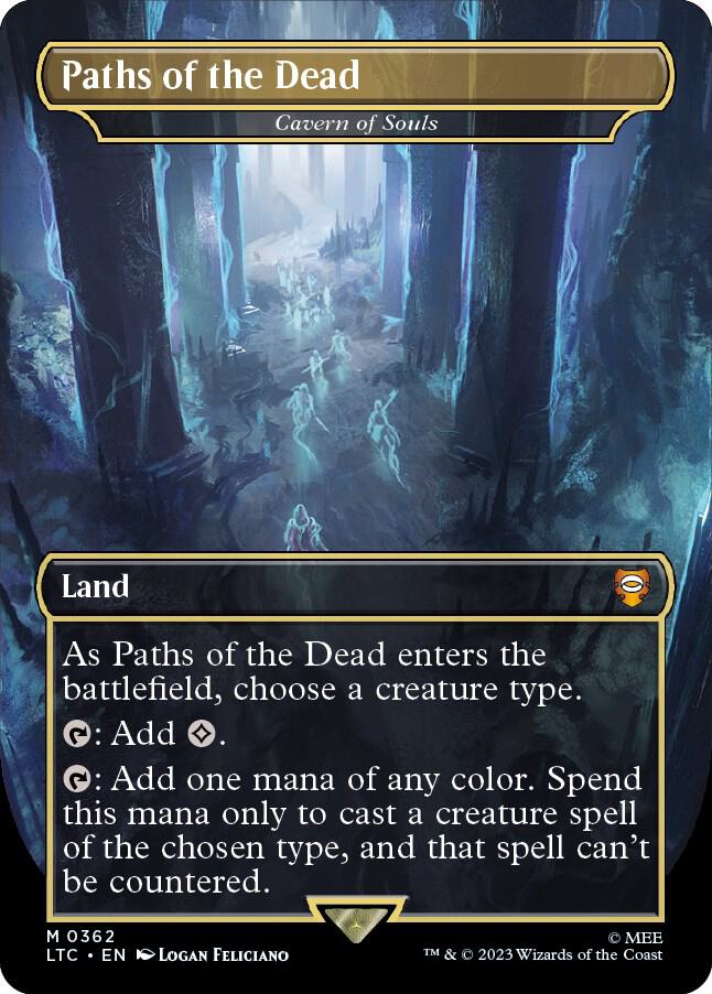 Paths of the Dead - Cavern of Souls (Borderless) 362 card from Commander: The Lord of the Rings: Tales of Middle-earth