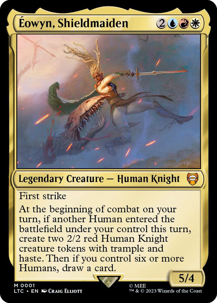 Eowyn, Shieldmaiden 1 card from Commander: The Lord of the Rings: Tales of Middle-earth