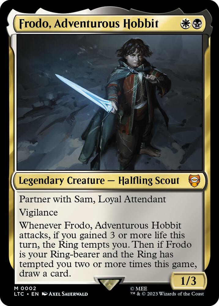 Frodo, Adventurous Hobbit 2 card from Commander: The Lord of the Rings: Tales of Middle-earth