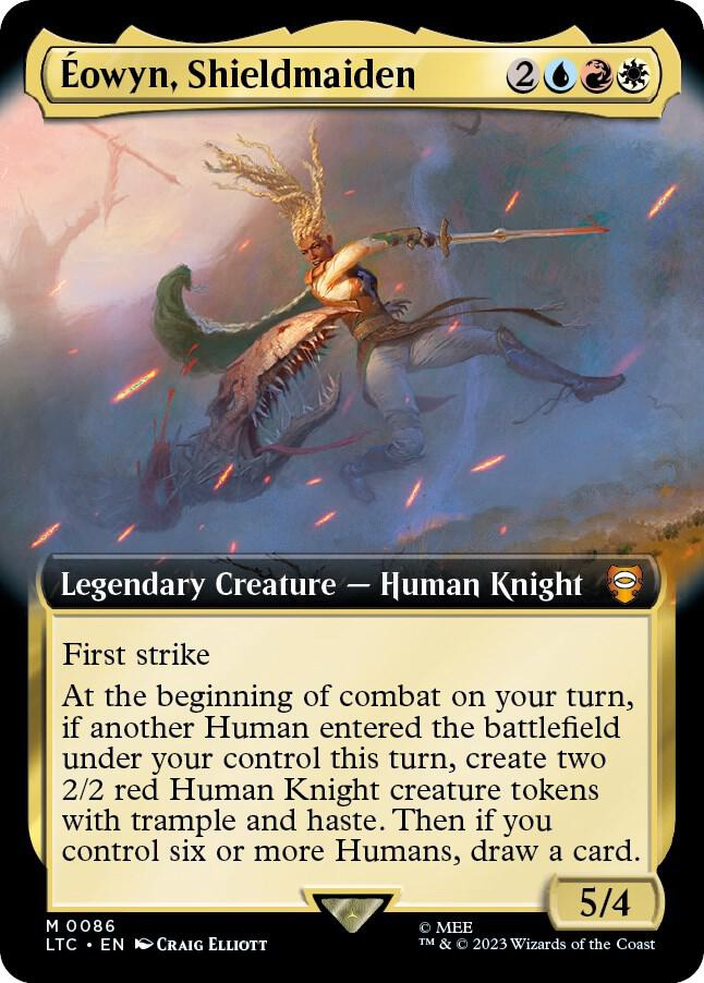 Eowyn, Shieldmaiden (Extended Art) 86 card from Commander: The Lord of the Rings: Tales of Middle-earth