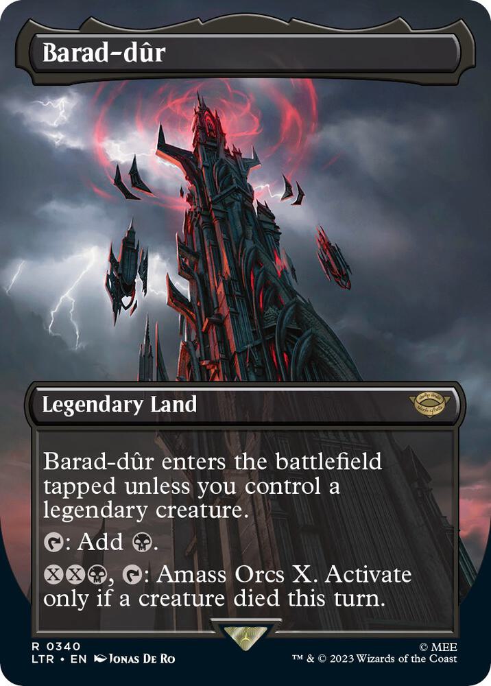 Barad-dur (Borderless) 340 card from Universes Beyond: The Lord of the Rings: Tales of Middle-earth