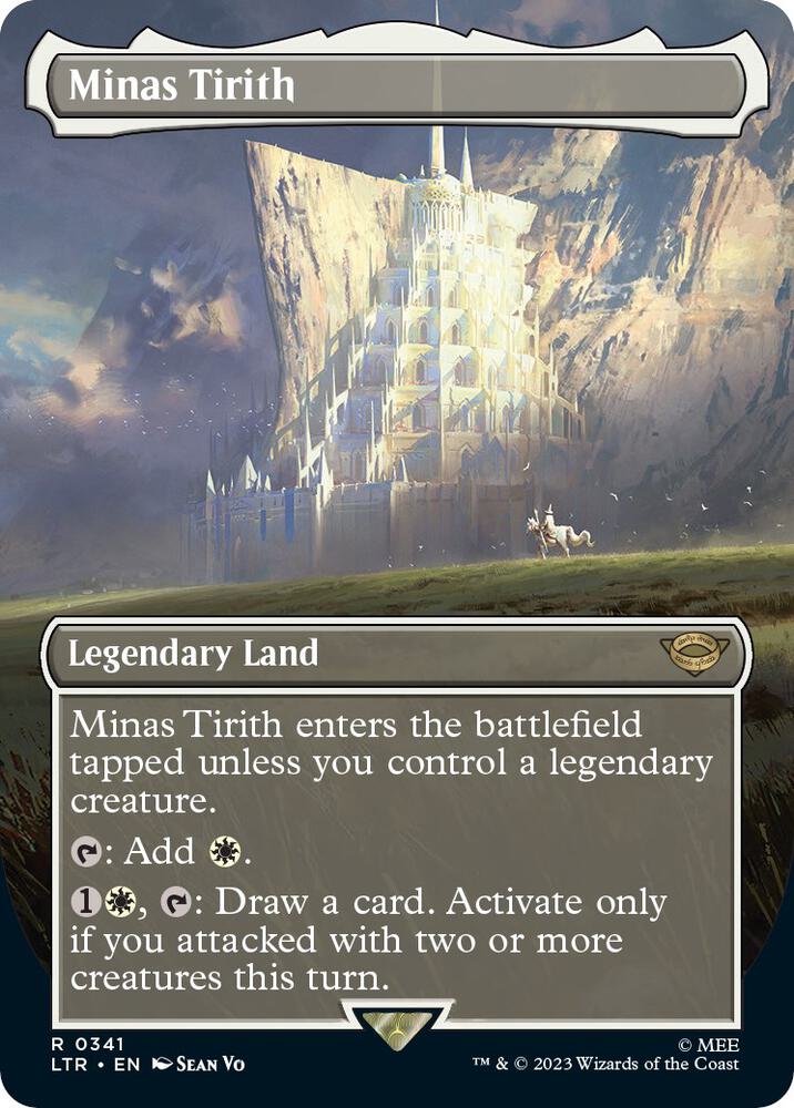 Minas Tirith (Borderless) 341 card from Universes Beyond: The Lord of the Rings: Tales of Middle-earth
