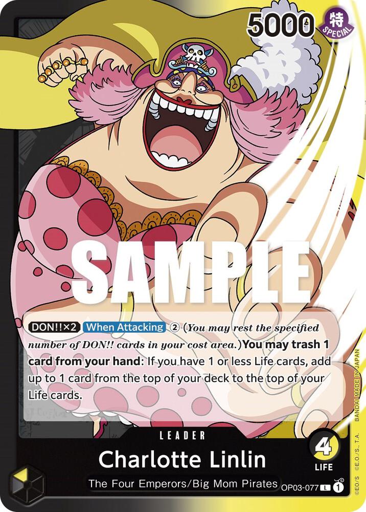 Charlotte Linlin OP03-077 card from Pillars of Strength