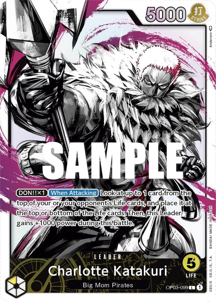 Charlotte Katakuri (Alternate Art) OP03-099 card from Pillars of Strength