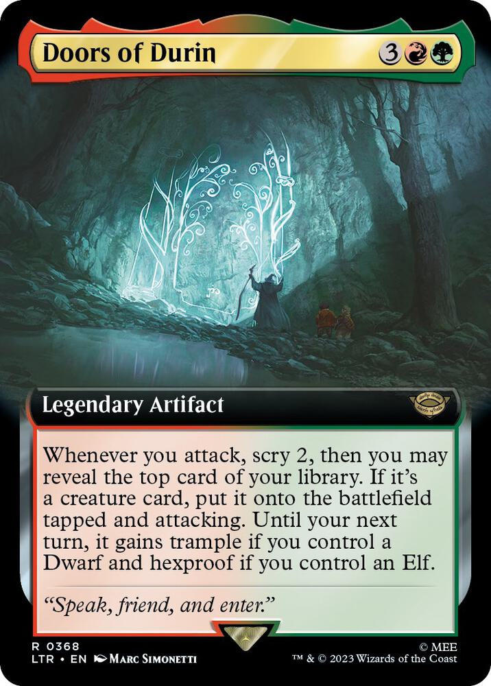 Doors of Durin (Extended Art) 368 card from Universes Beyond: The Lord of the Rings: Tales of Middle-earth