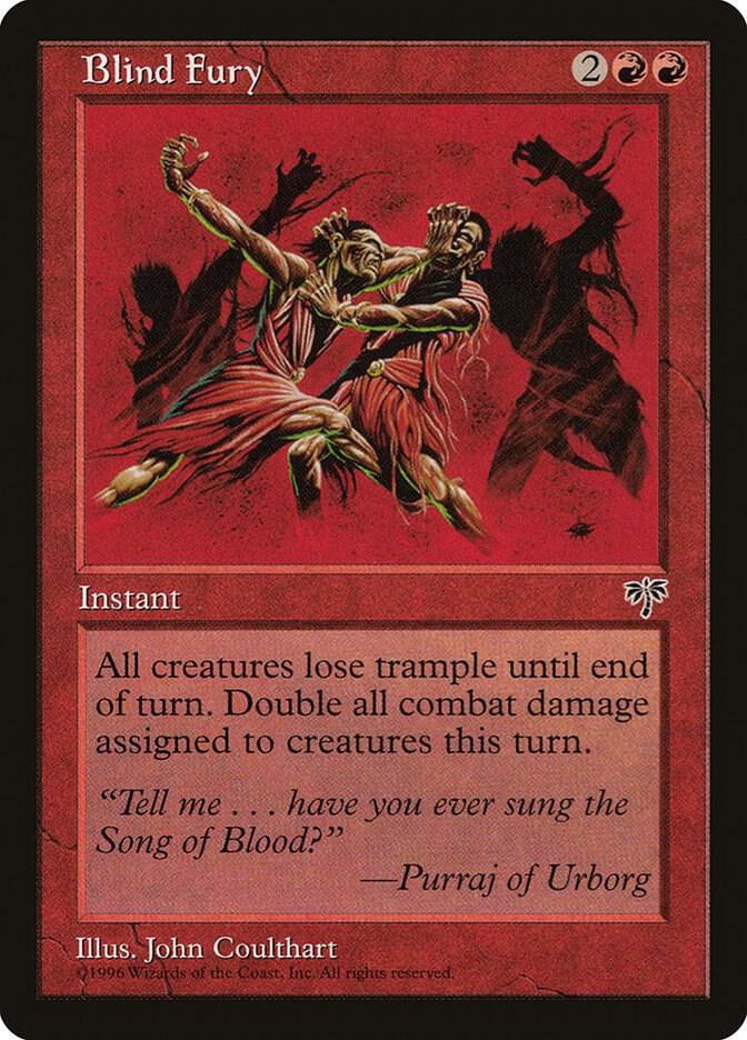 Blind Fury card from Mirage