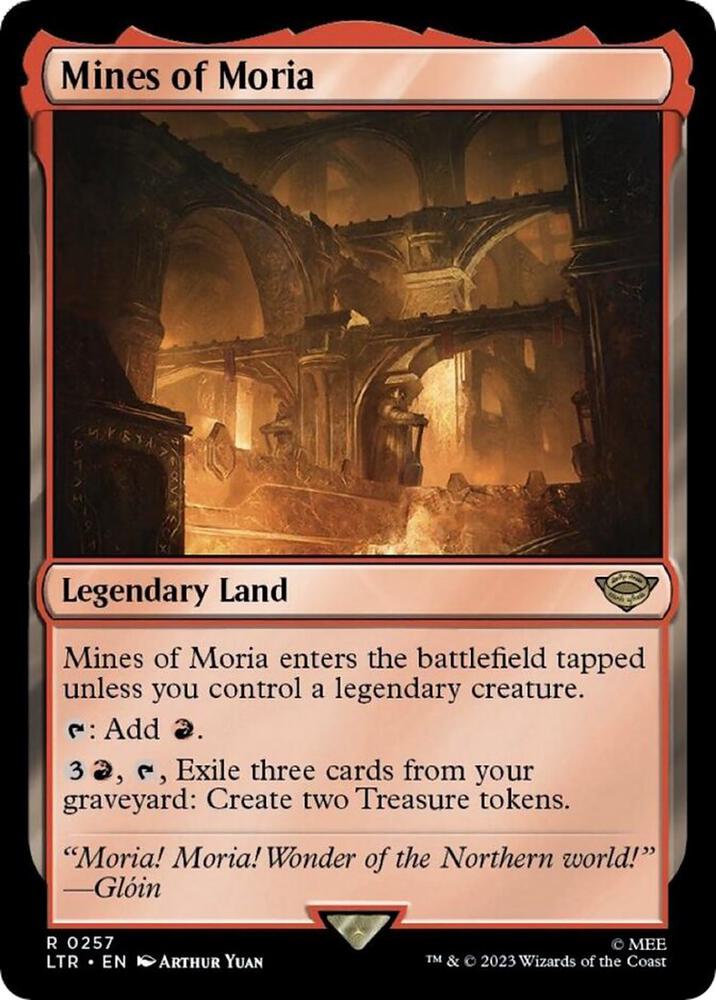 Mines of Moria 257 card from Universes Beyond: The Lord of the Rings: Tales of Middle-earth