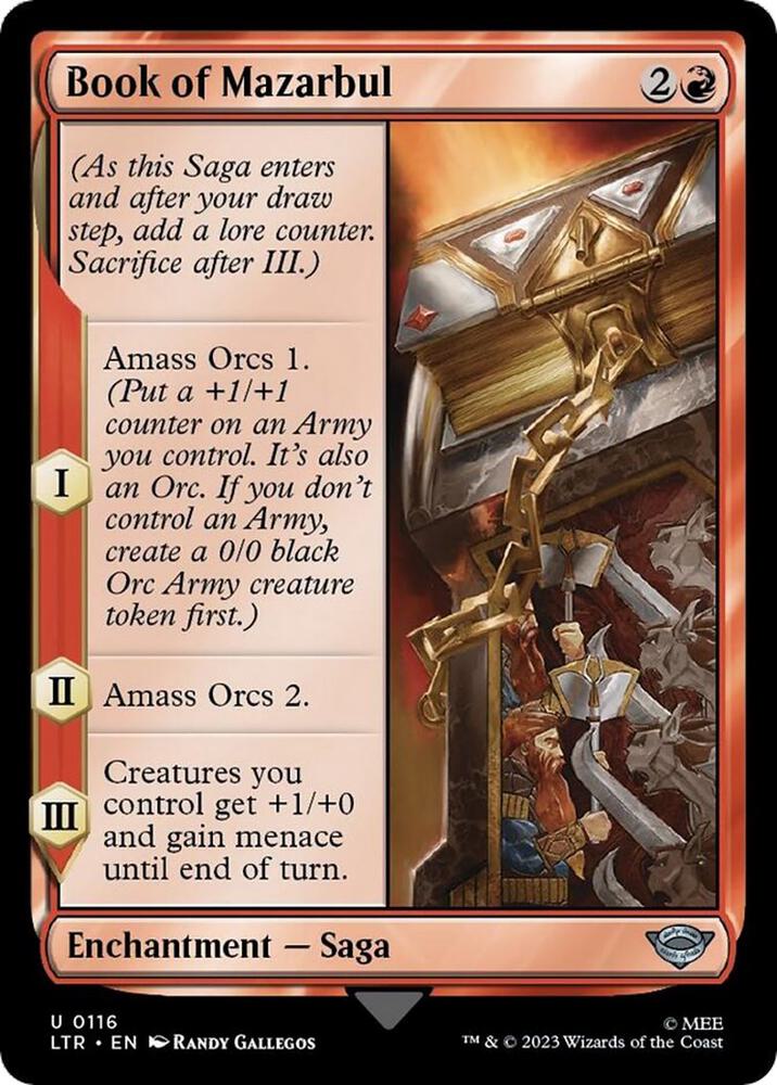 Book of Mazarbul 116 card from Universes Beyond: The Lord of the Rings: Tales of Middle-earth