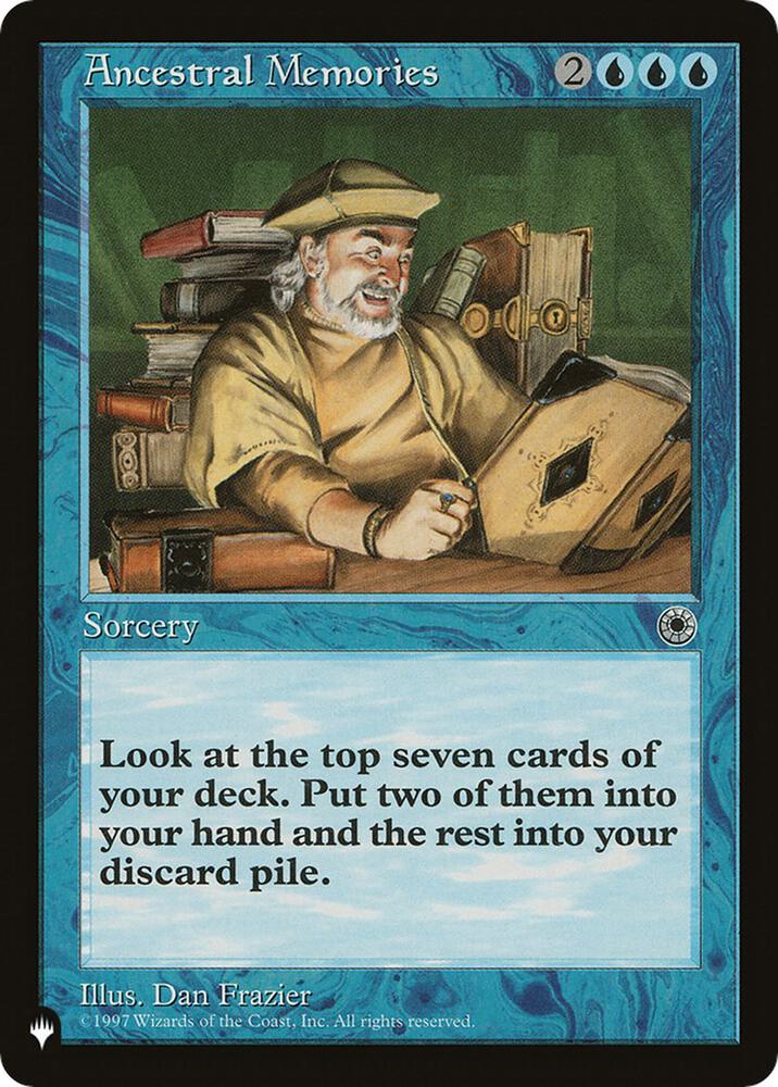 Ancestral Memories card from The List Reprints