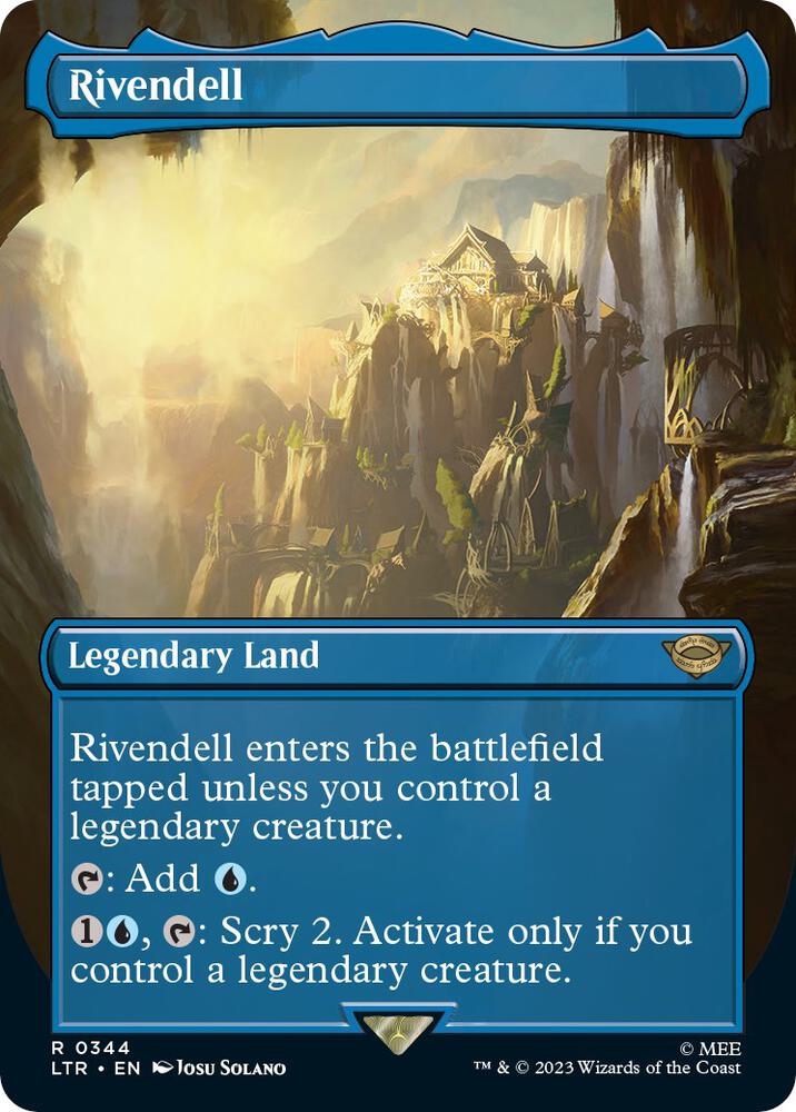 Rivendell (Borderless) 344 card from Universes Beyond: The Lord of the Rings: Tales of Middle-earth