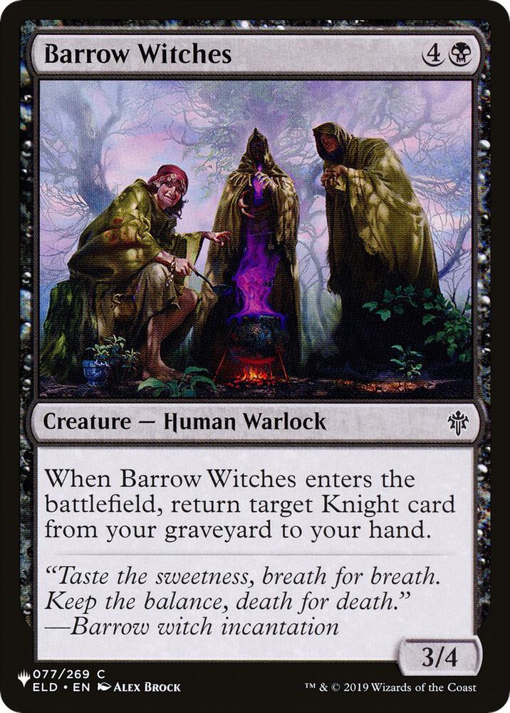 Barrow Witches 077/269 card from The List Reprints