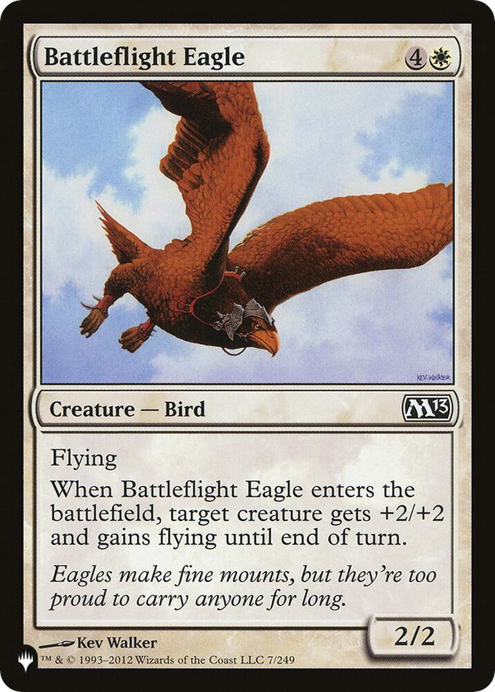 Battleflight Eagle 7/249 card from The List Reprints