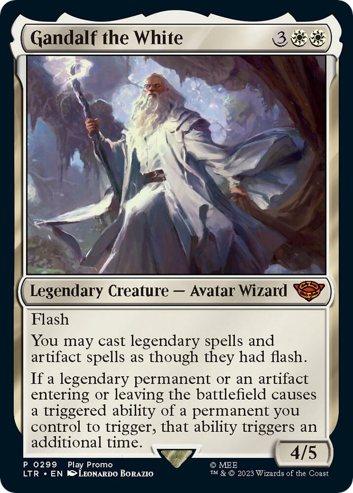 Gandalf the White 299 card from Pro Tour Promos