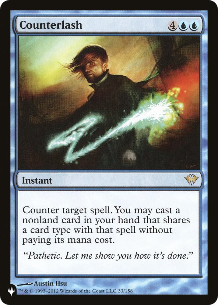 Counterlash 33/158 card from The List Reprints
