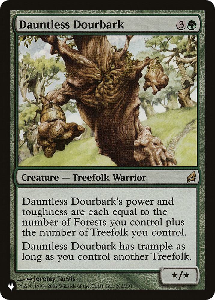 Dauntless Dourbark 203/301 card from The List Reprints