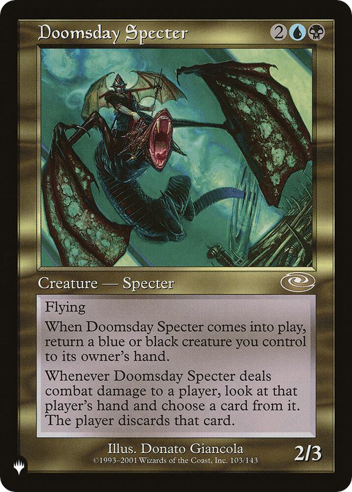 Doomsday Specter 103/143 card from The List Reprints