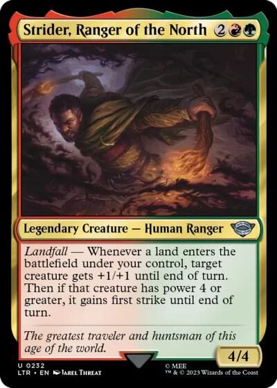 Strider, Ranger of the North 232 card from Universes Beyond: The Lord of the Rings: Tales of Middle-earth