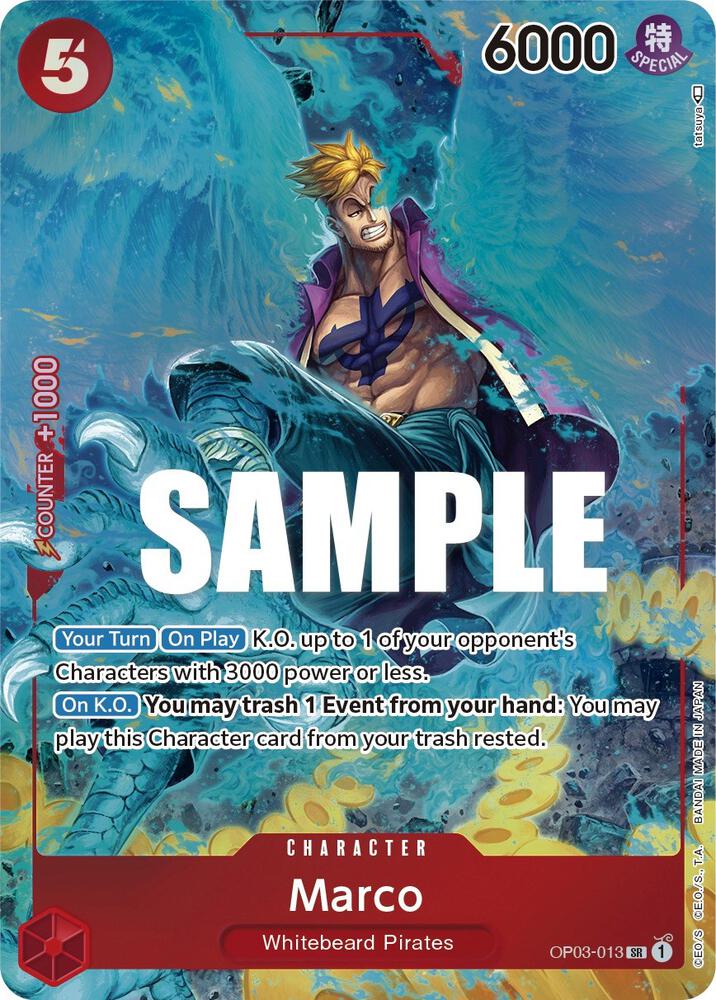 Marco (Alternate Art) OP03-013 card from Pillars of Strength