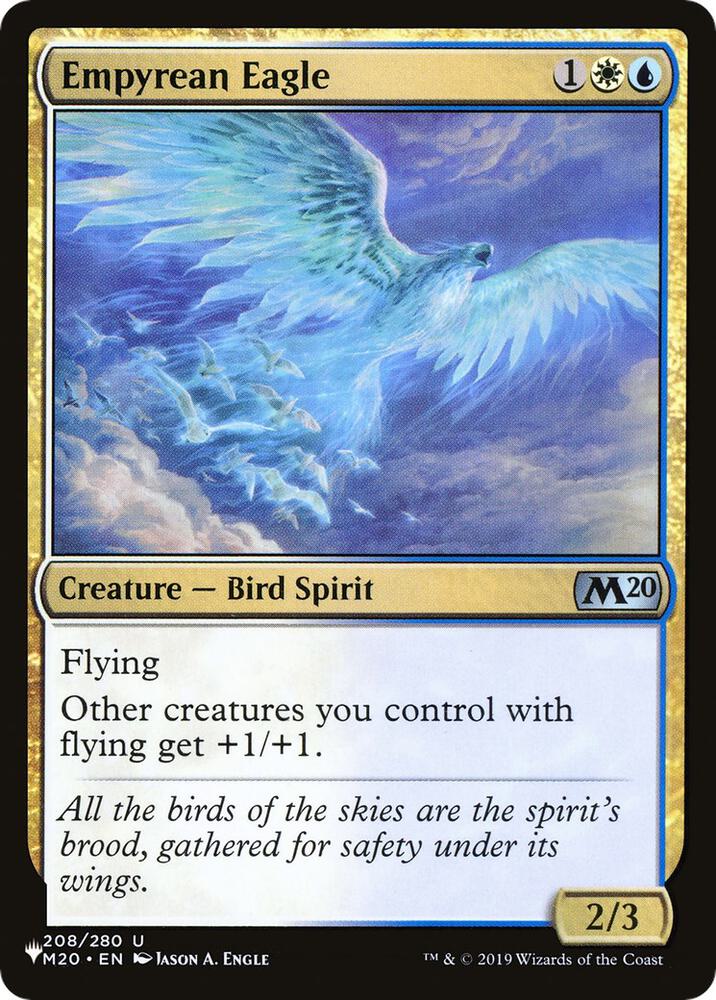 Empyrean Eagle 208/280 card from The List Reprints