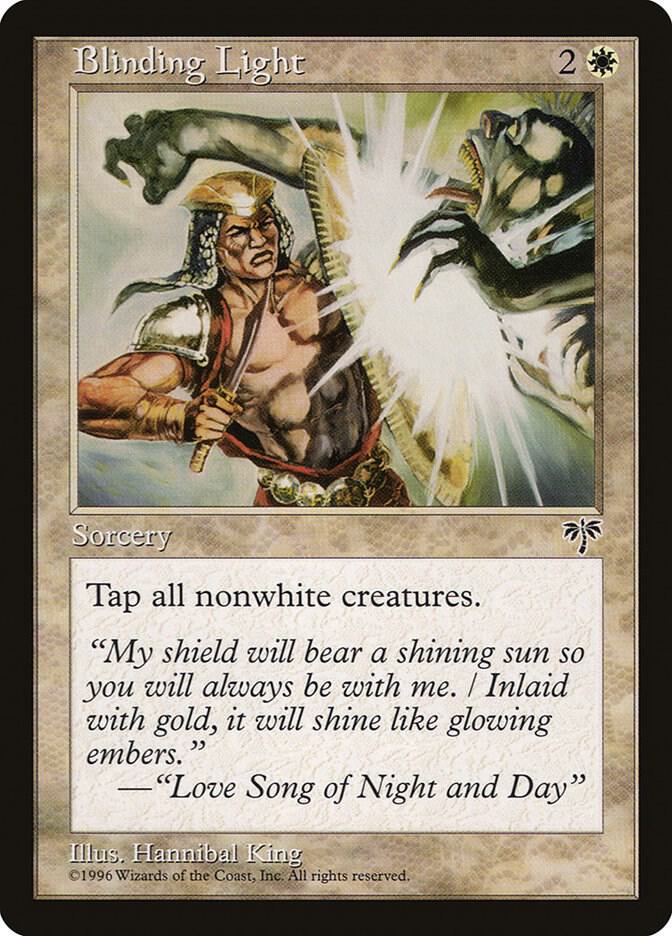Blinding Light card from Mirage