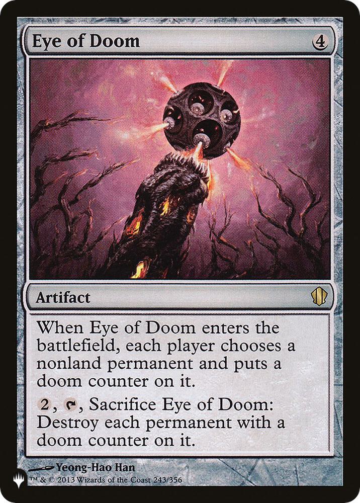 Eye of Doom 243/356 card from The List Reprints