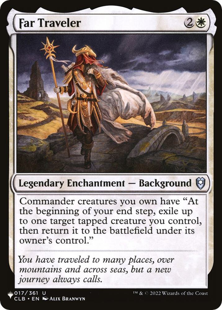 Far Traveler 017/361 card from The List Reprints