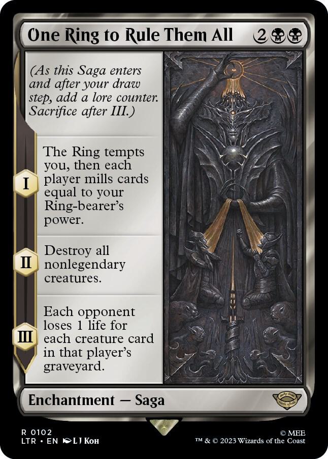 One Ring to Rule Them All 102 card from Universes Beyond: The Lord of the Rings: Tales of Middle-earth