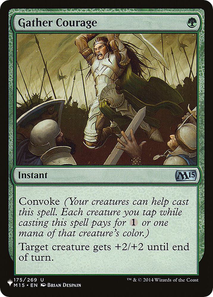 Gather Courage 175/269 card from The List Reprints
