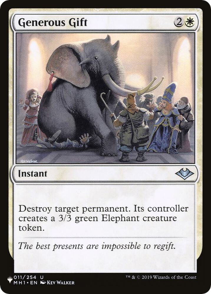 Generous Gift 011/254 card from The List Reprints