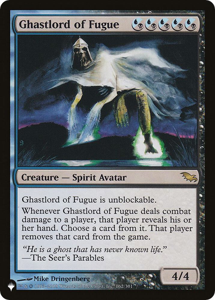 Ghastlord of Fugue 162/301 card from The List Reprints