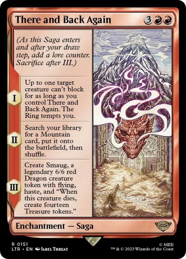 There and Back Again 151 card from Universes Beyond: The Lord of the Rings: Tales of Middle-earth