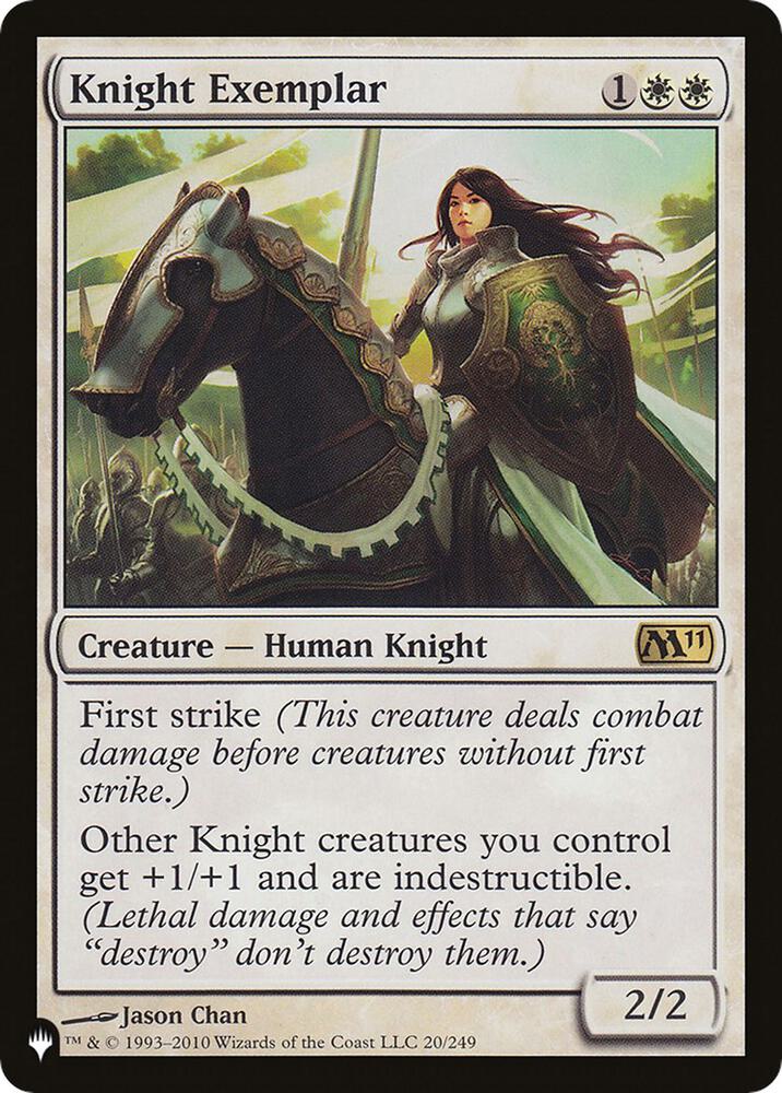 Knight Exemplar (M11) 20/249 card from The List Reprints