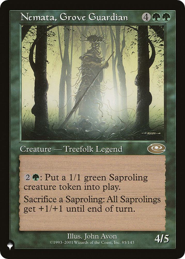 Nemata, Grove Guardian 85/143 card from The List Reprints