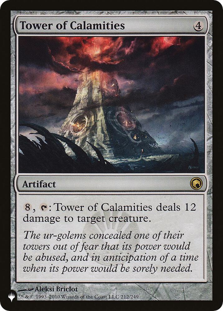 Tower of Calamities 212/249 card from The List Reprints