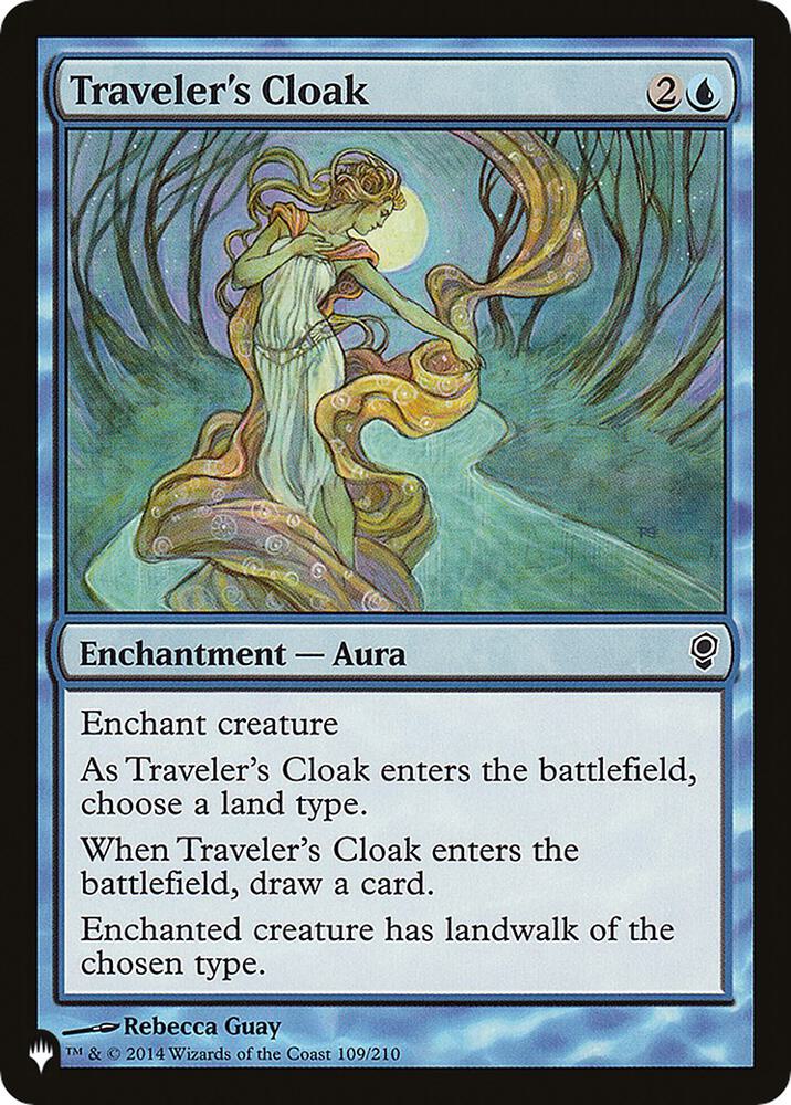 Traveler's Cloak 109/210 card from The List Reprints