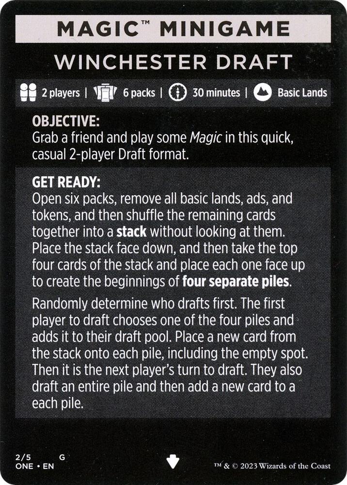Magic Minigame: Winchester Draft 2 card from Phyrexia: All Will Be One
